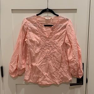 Pink flowy top